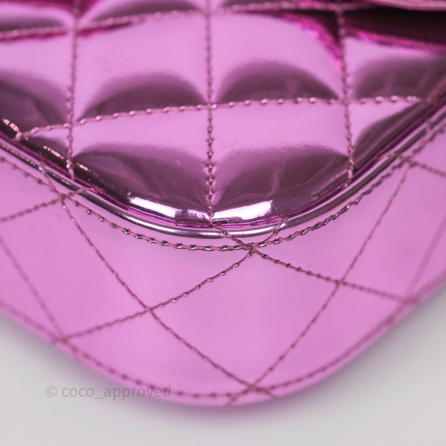 Chanel Hollywood Boulevard Flap with Star Coin Purse Lilac Pink Metallic Mirror Calfskin 24C