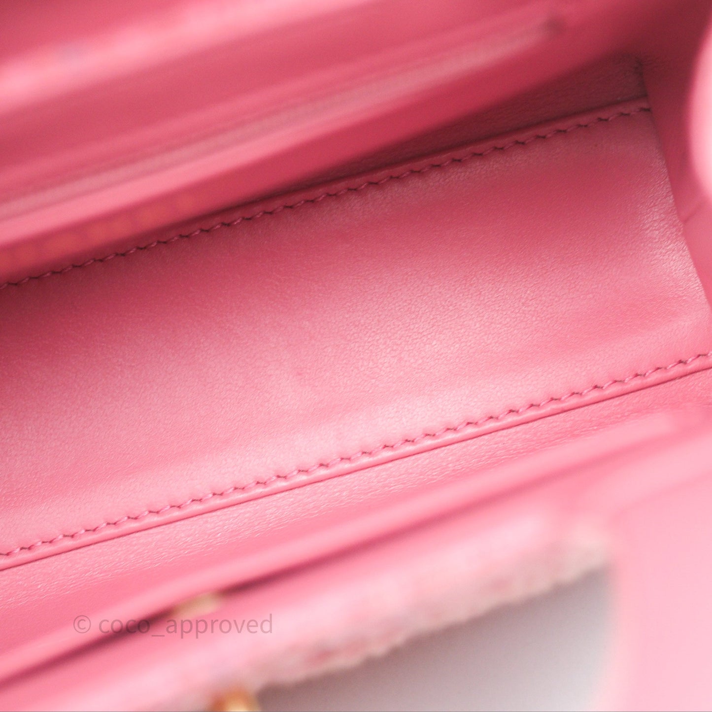 Chanel Kelly Bag Pink Tweed Aged Gold Hardware