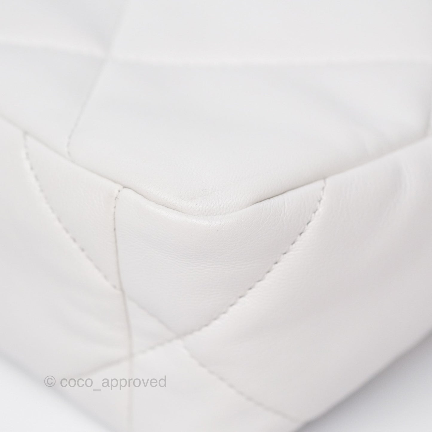 Chanel 19 Small White Mixed Hardware