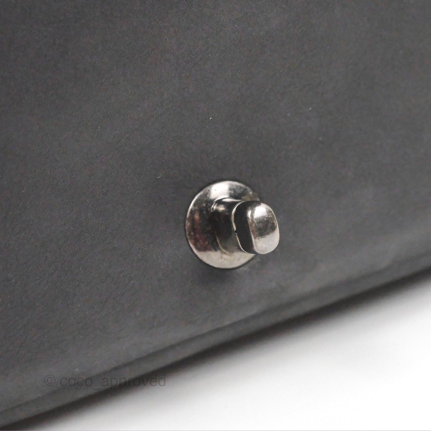 Chanel New Chic Flap Dark Grey Calfskin Ruthenium Hardware