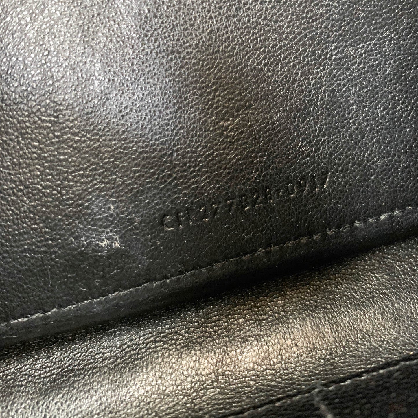 Saint Laurent Wallet on Chain Large Black Grained Leather Gold Hardware