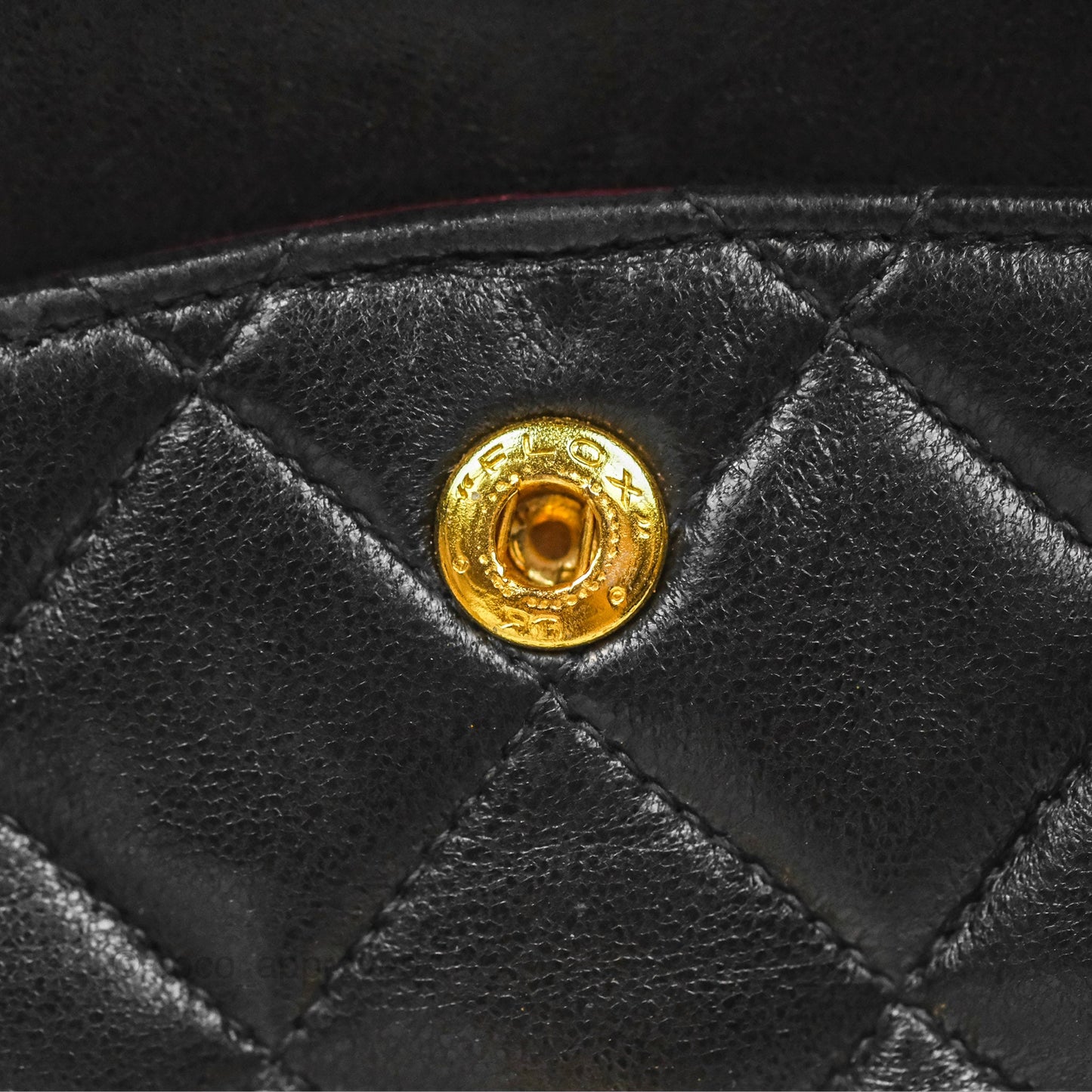 Chanel Classic Vintage Small Flap Black Lambskin 24K Gold Hardware
