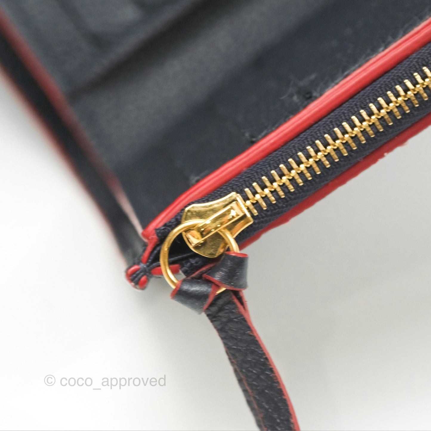 Louis Vuitton Victorine Wallet Marine Rouge Monogram Empreinte