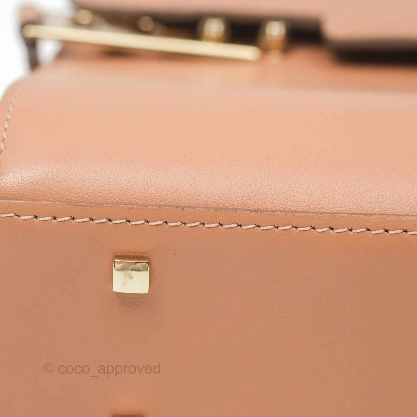 Delvaux Tempête Mini Beige Supple Calfskin Gold Hardware