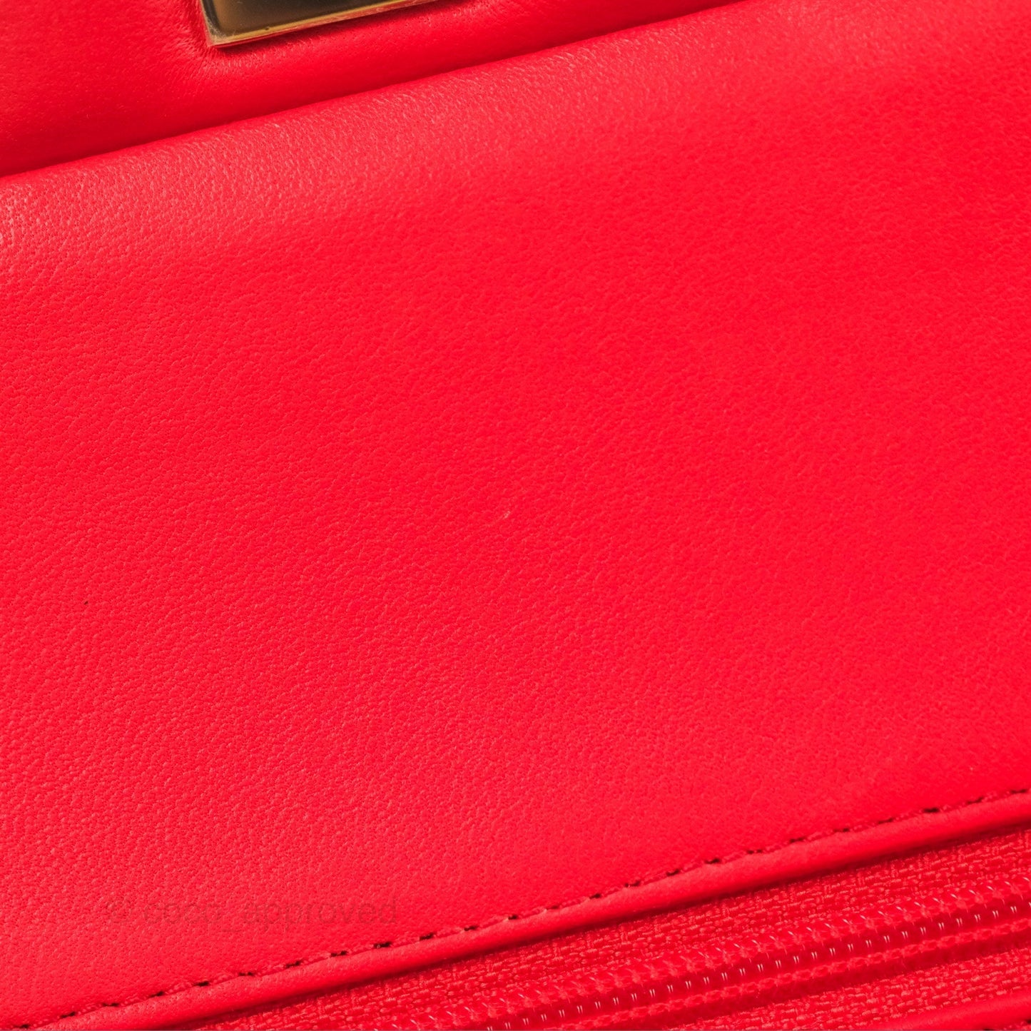 Chanel Classic M/L Medium Flap Quilted Red Lambskin Gold Hardware