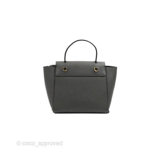 Celine Nano Belt Bag Grey Grained Calfskin Gold Hardware