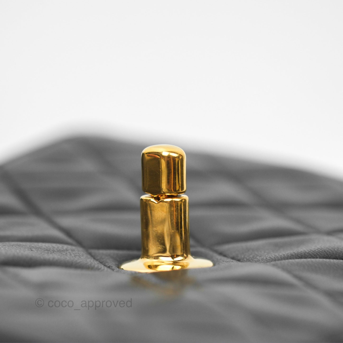 Chanel Vintage Mini Square Black Lambskin 24K Gold Hardware
