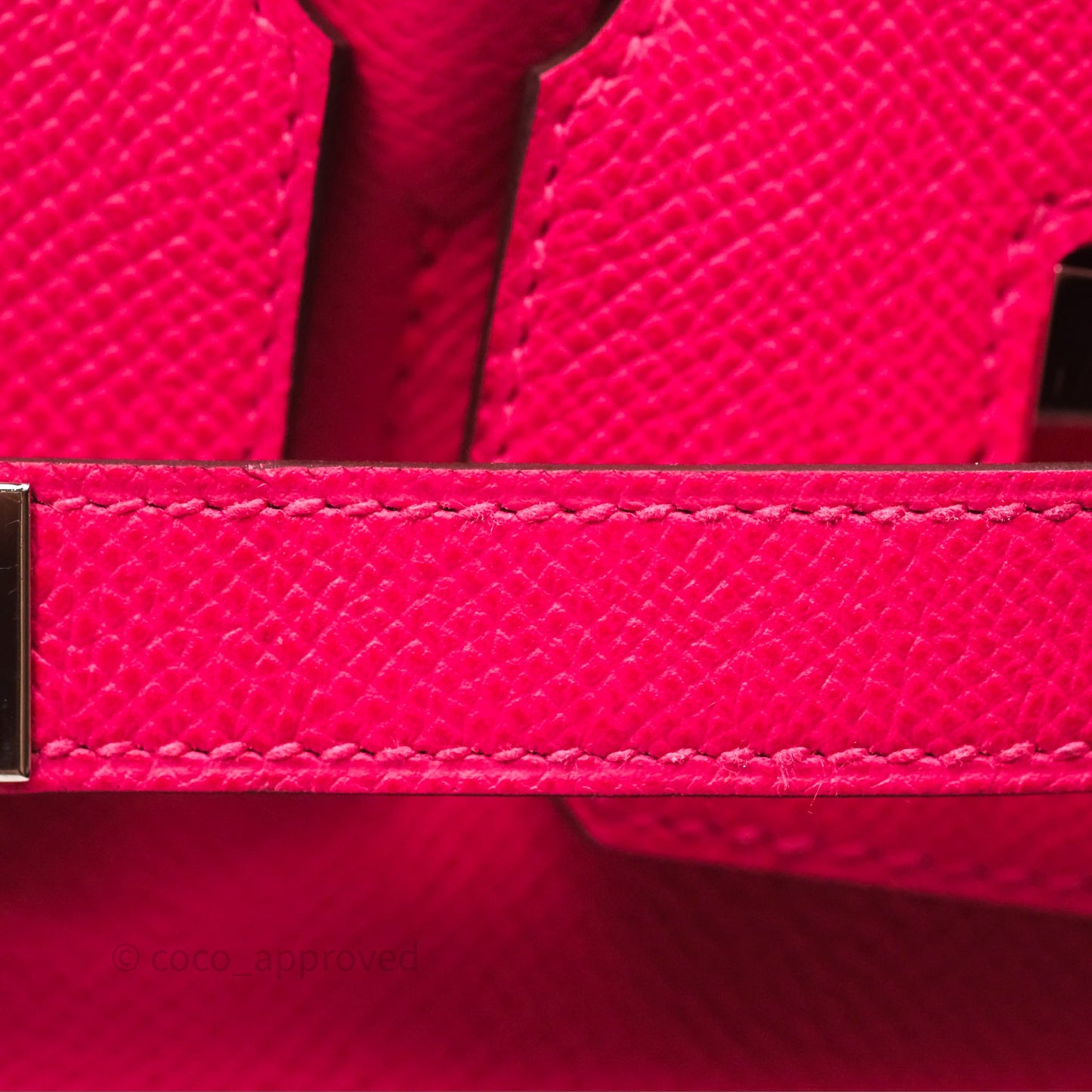 Hermès Birkin 30 Framboise 90 Epsom Palladium Hardware