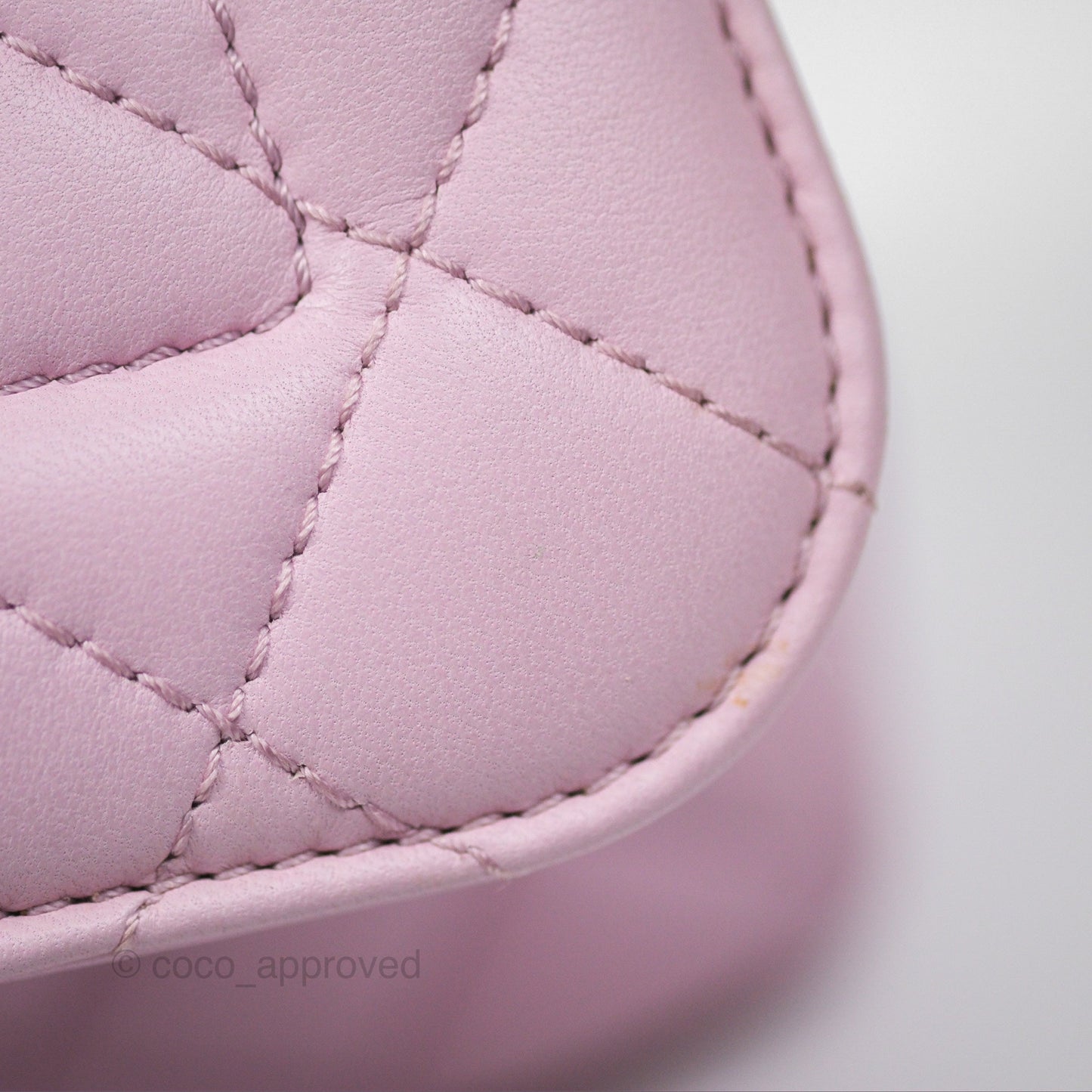 Chanel Quilted Flap Bag Pink Lambskin Aged Gold Hardware