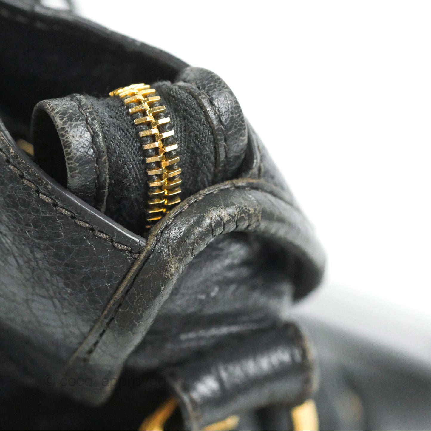 Balenciaga Classic City Bag Dark Grey Calfskin Gold Hardware