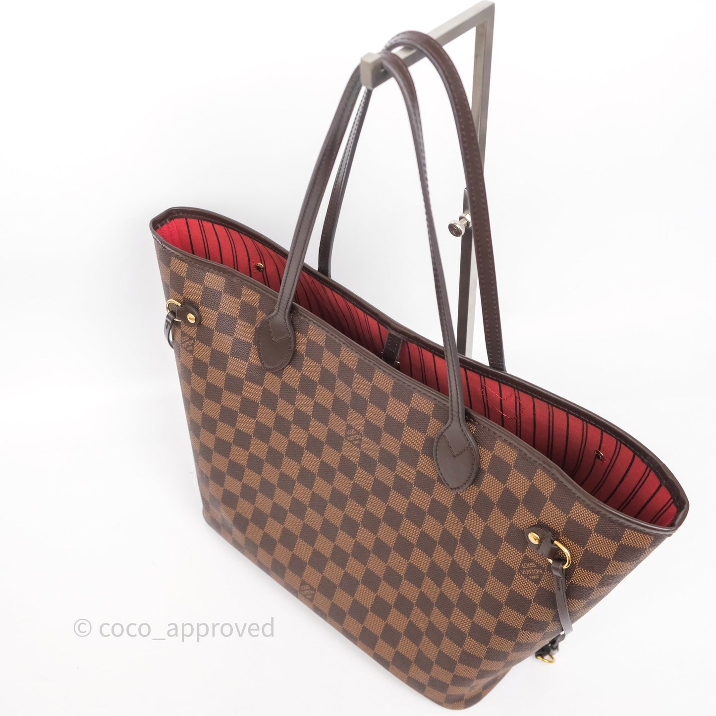 Louis Vuitton Neverfull MM Tote Bag Damier Ebene Canvas