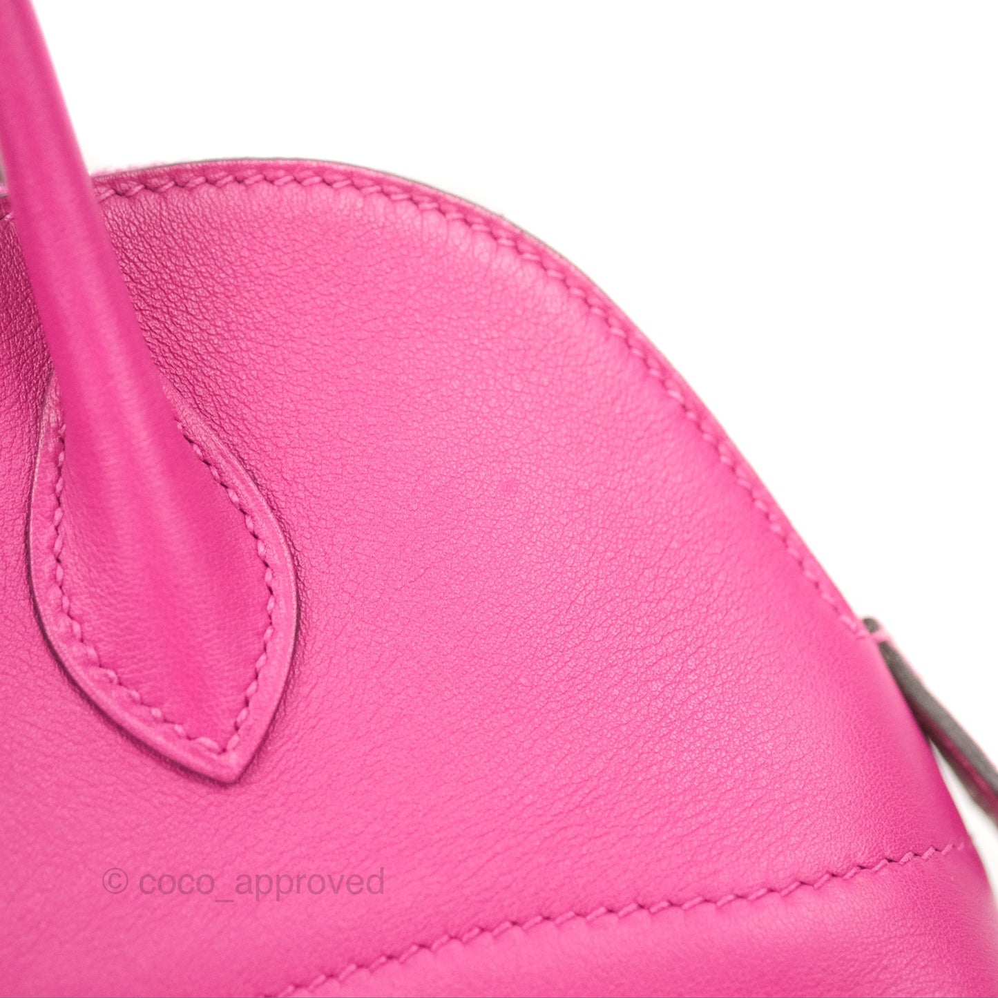 Hermès Bolide 27 Rose Pourpre Swift Palladium Hardware