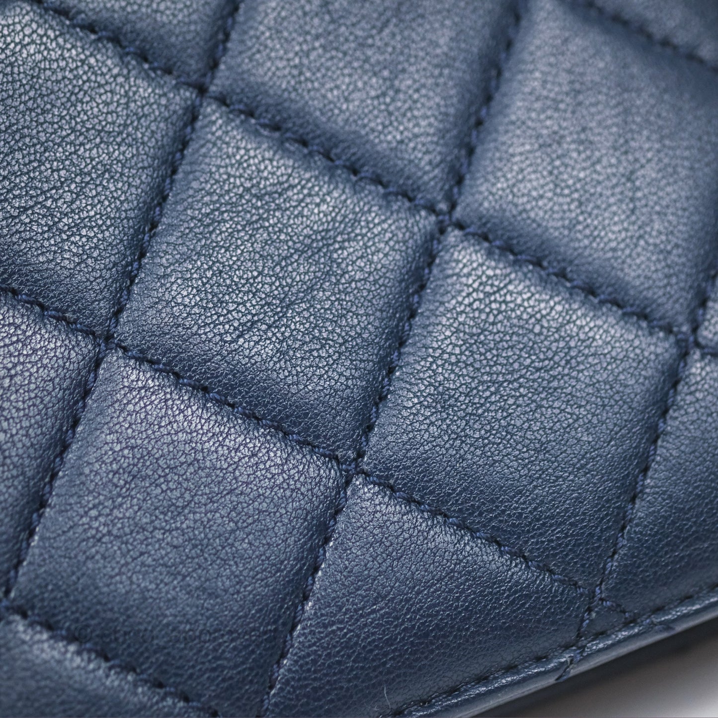 Chanel Beauty Lock Flap Bag Navy Sheepskin Aged Gold Hardware