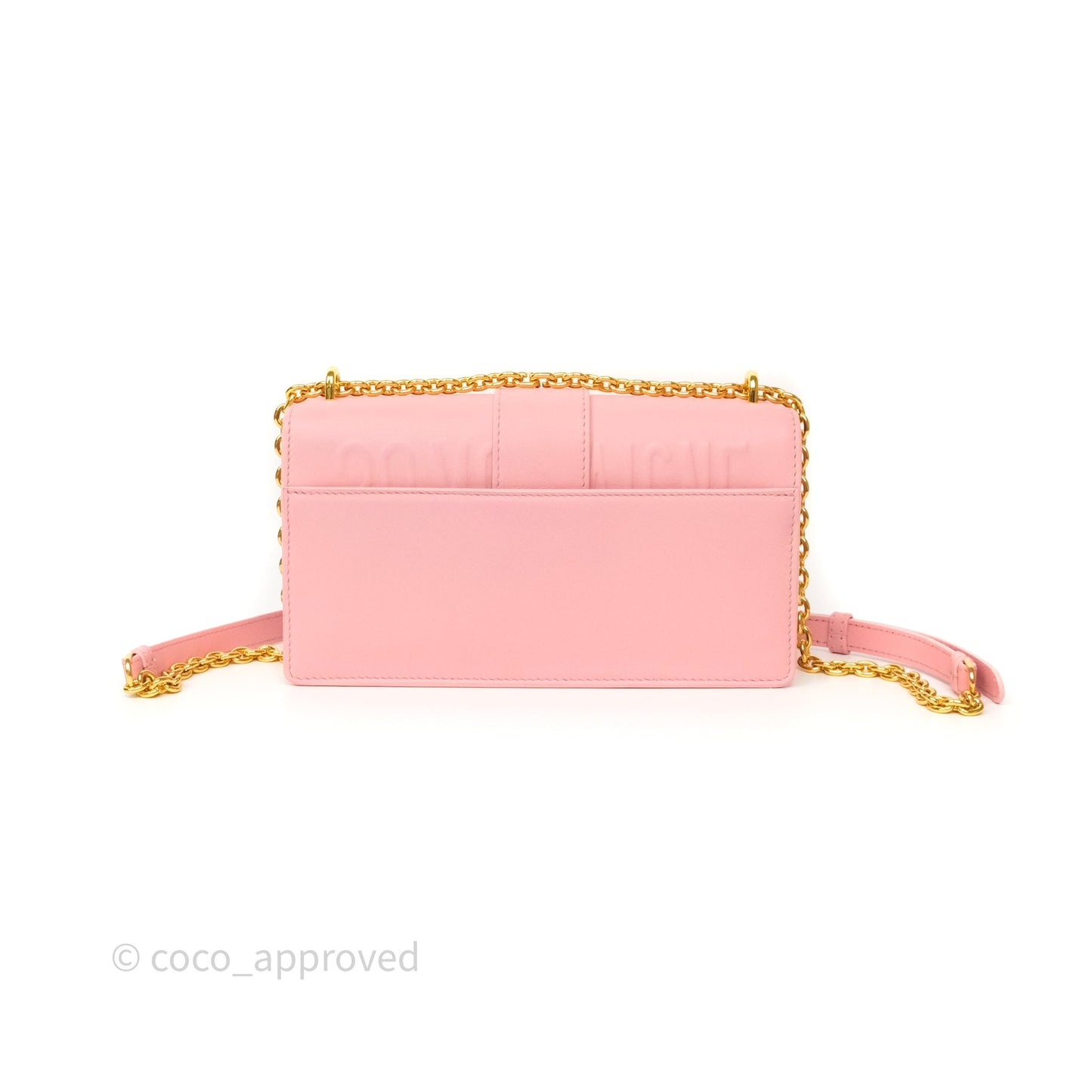 Dior 30 Montaigne East-West Chain Bag Pink