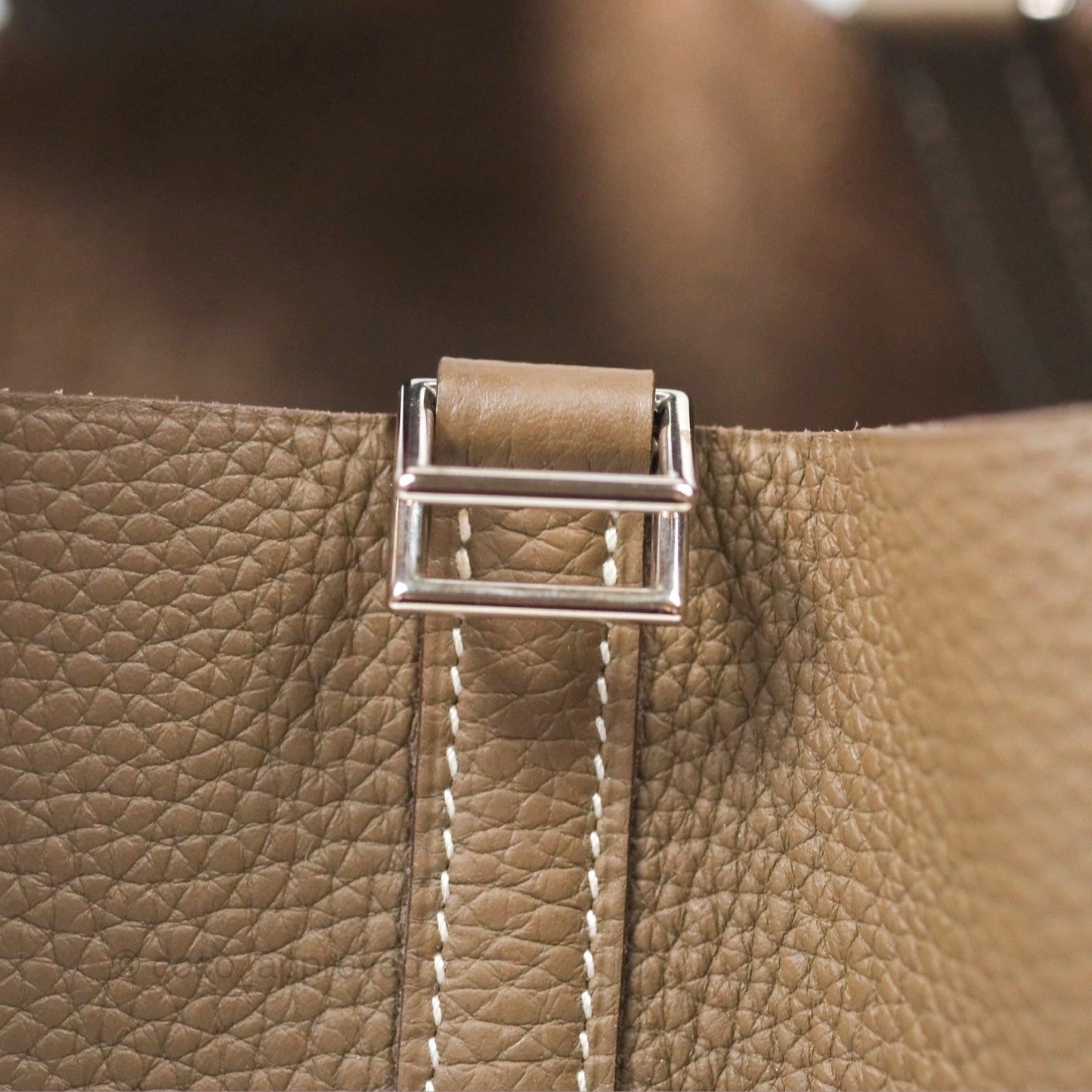 Hermès Picotin 22 Lock Etoupe Clemence Palladium Hardware