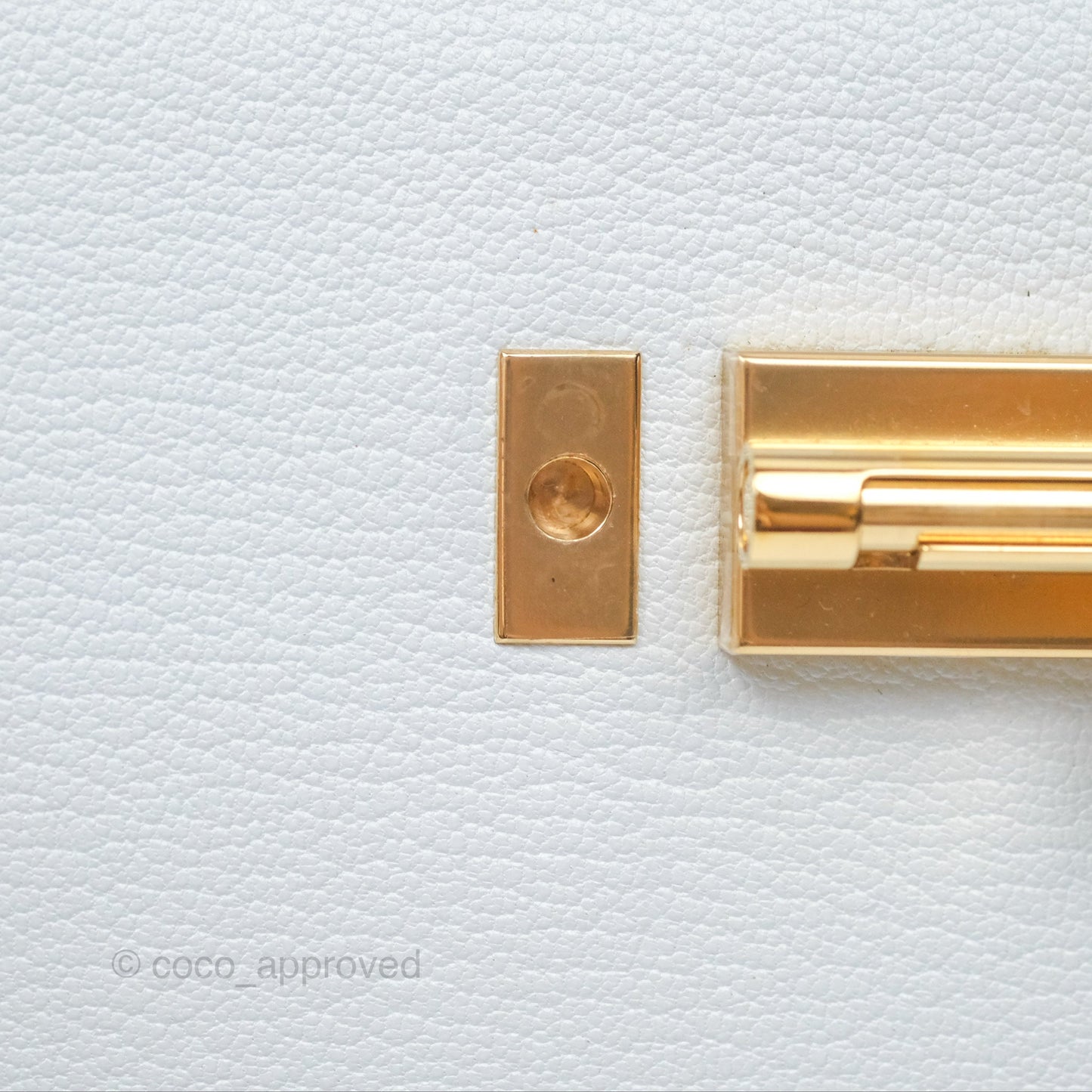 Hermes Mini Verrou Bleu Brume Chèvre Mysore Gold Hardware