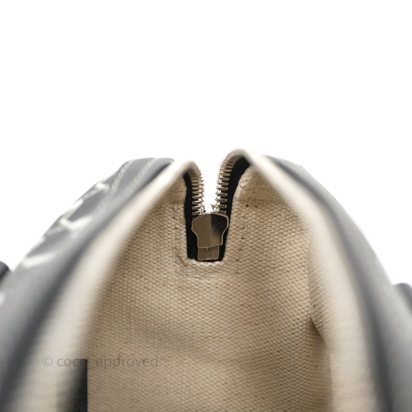 Moynat X Kasing Lung 48H Mini M Labubu Bag Black Canvas Sliver Hardware