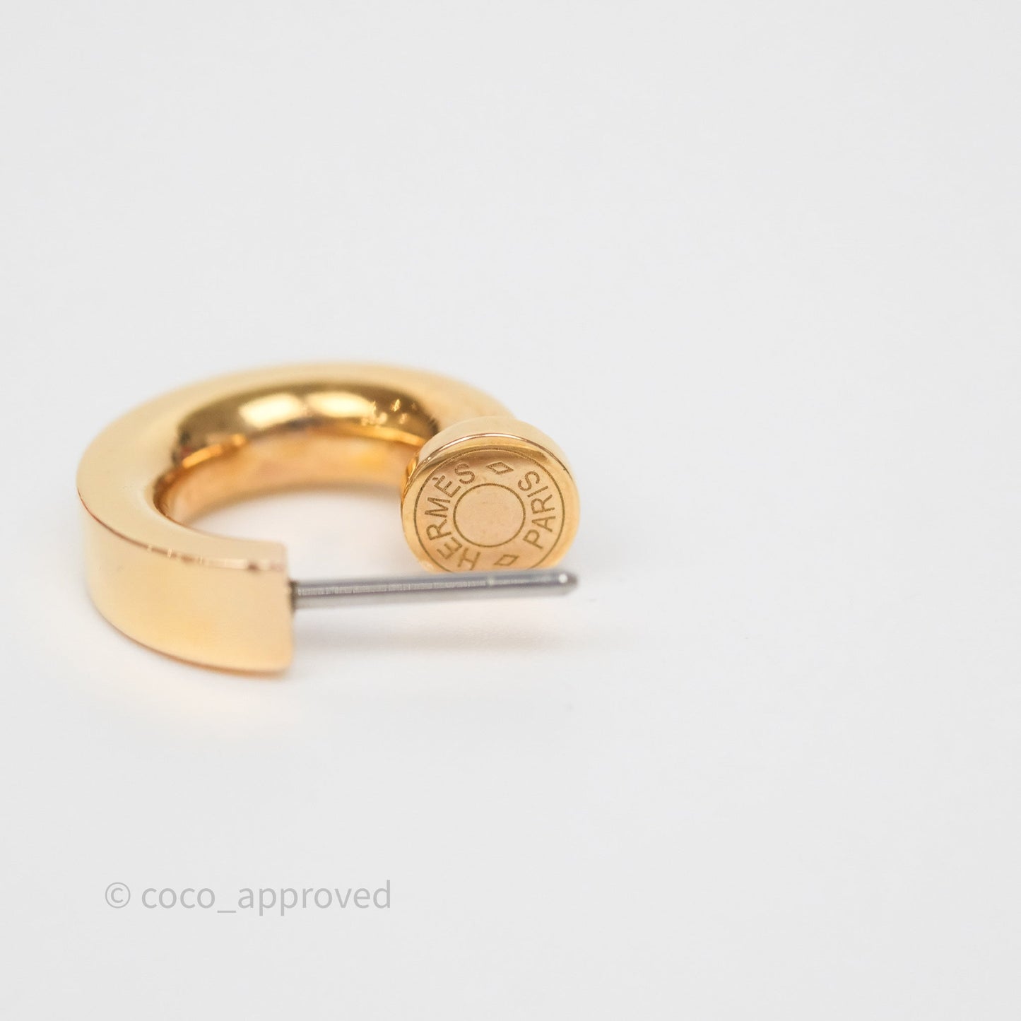 Hermès O'Kelly Earrings Nata I2 Swift Rose Gold Hardware