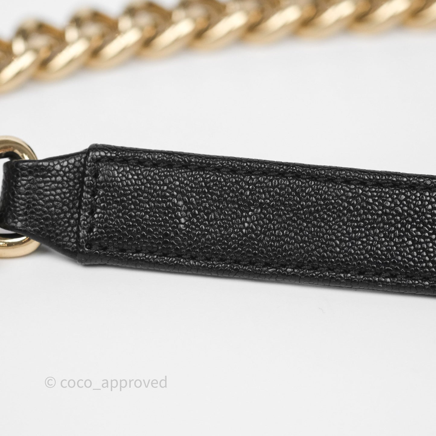 Chanel Small Boy Chevron Black Caviar Gold Hardware