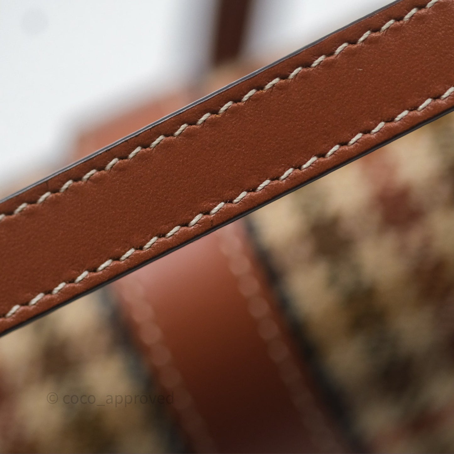 Celine Clutch on Strap in Tartan Textile and Natural Calfskin