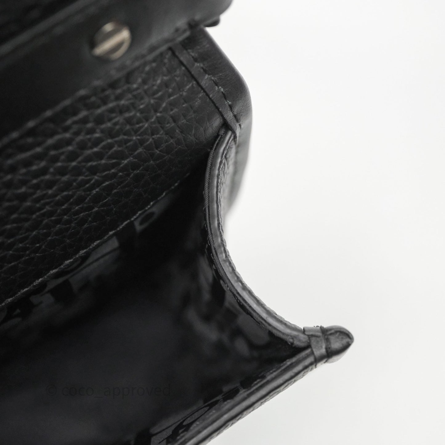 Dior Men's Mini Gallop Bag Black Grained Calfskin