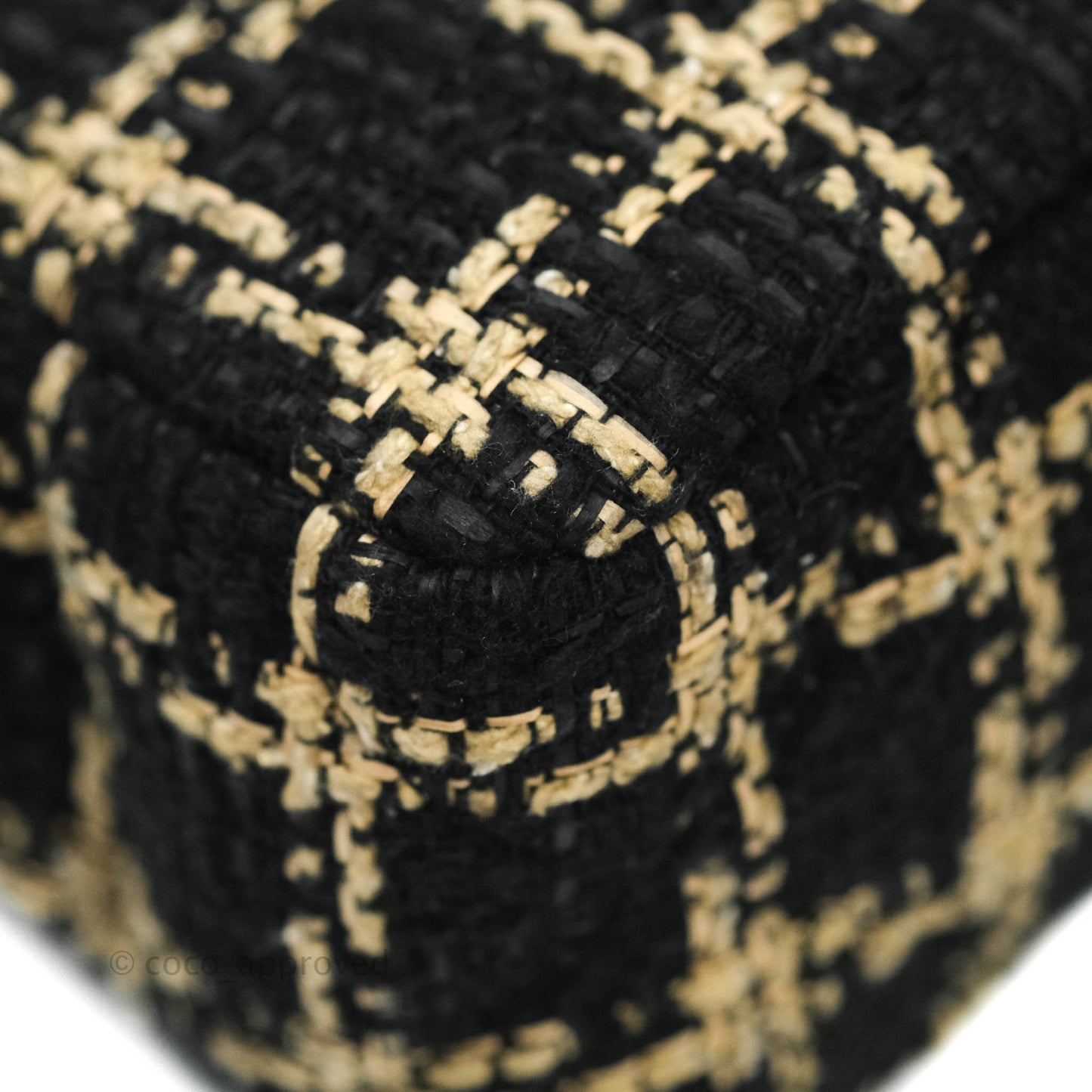 Chanel 19 Small Tweed Black Beige Mixed Hardware