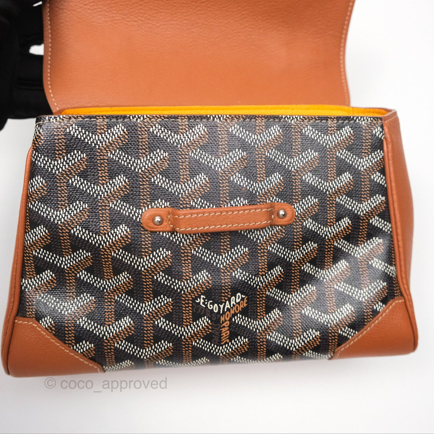 Goyard Saïgon Mini Bag Tan Goyardine Canvas/Chevroches Calfskin