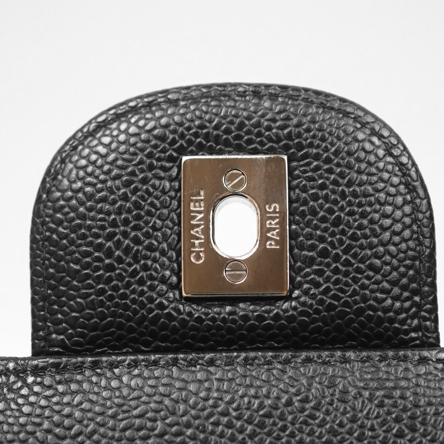 Chanel Jumbo Double Flap Black Caviar Silver Hardware⁣⁣