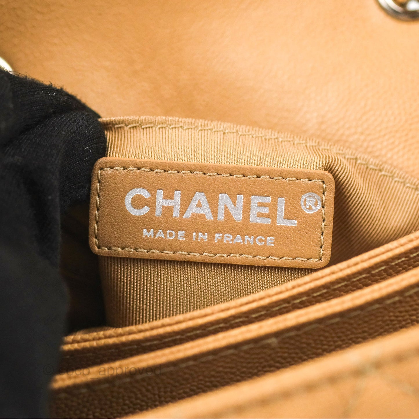 Chanel Quilted Small Urban Companion Flap Bag Beige Caviar Silver Hardware