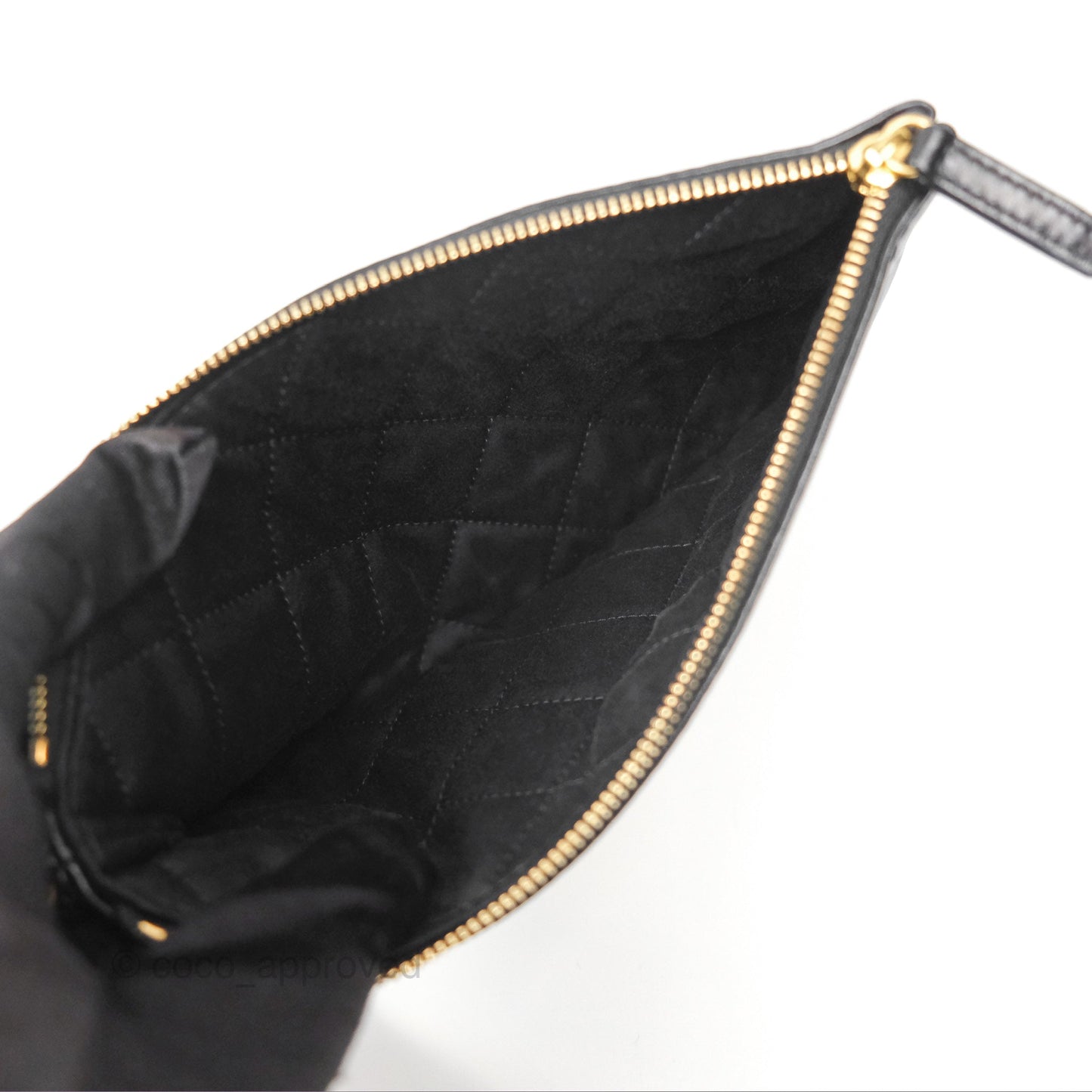 Chanel 22 Small Black Shiny Calfskin Aged Gold Hardware