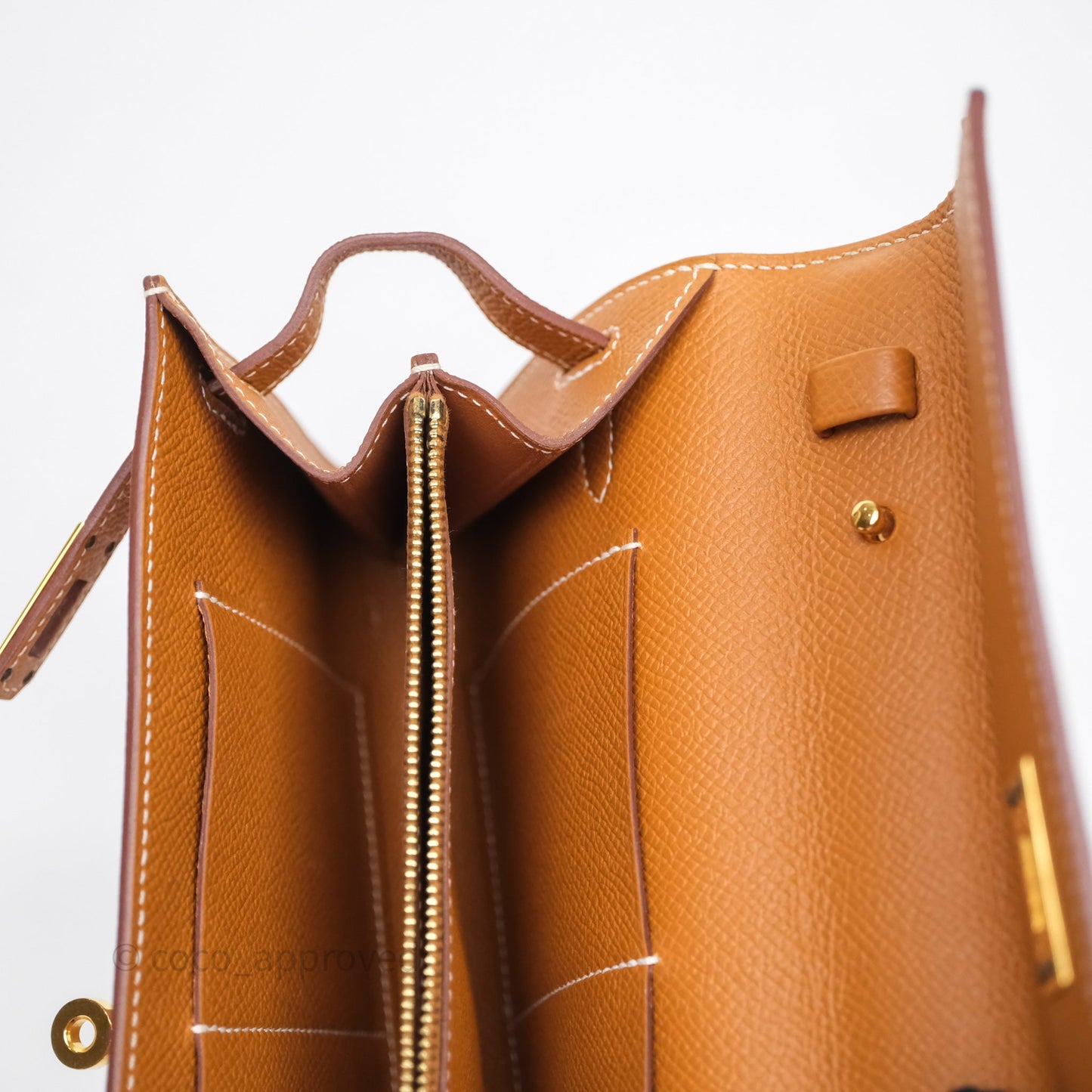 Hermès Kelly To Go Wallet Gold 37 Epsom Gold Hardware