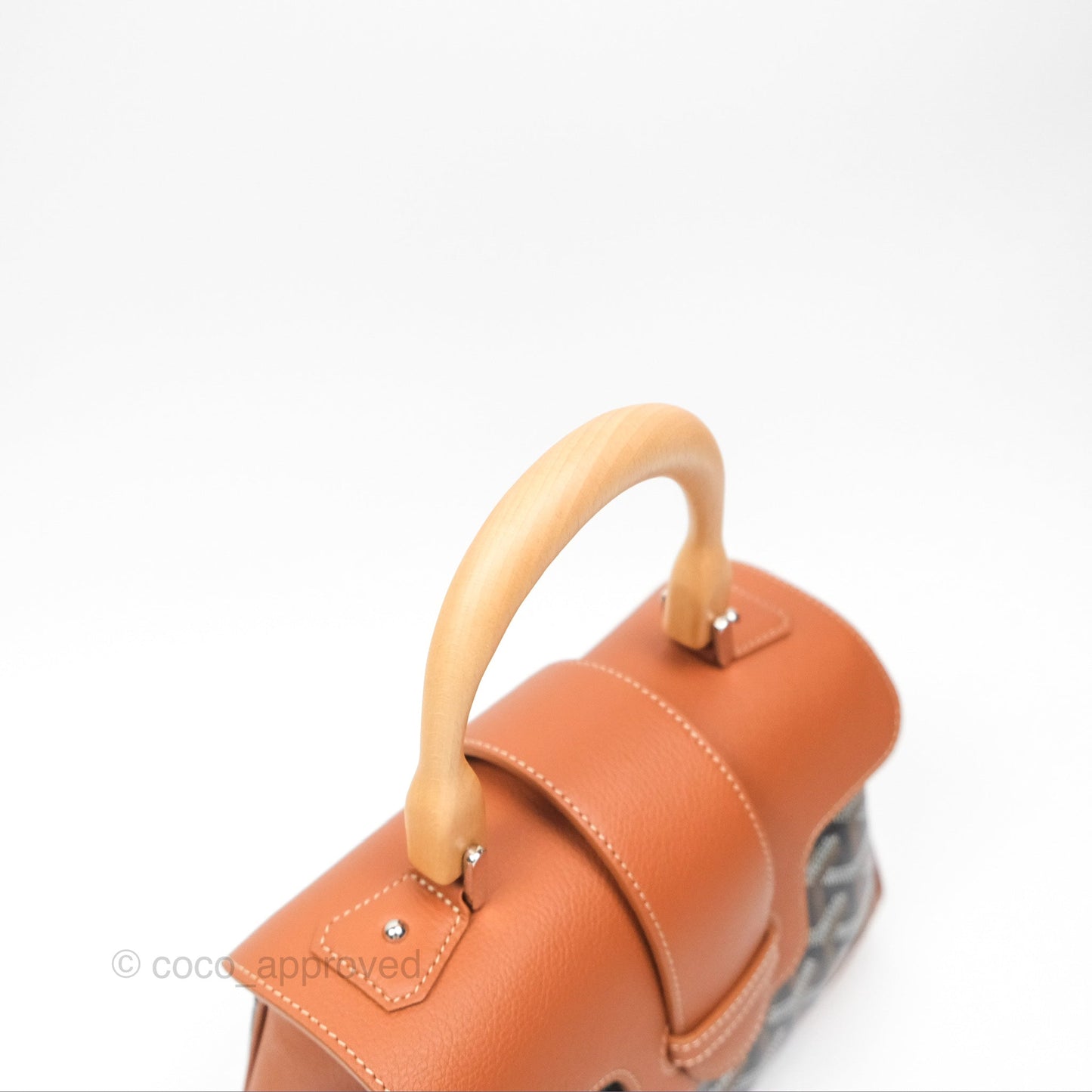 Goyard Saïgon Mini Bag Tan Goyardine Canvas/Chevroches Calfskin