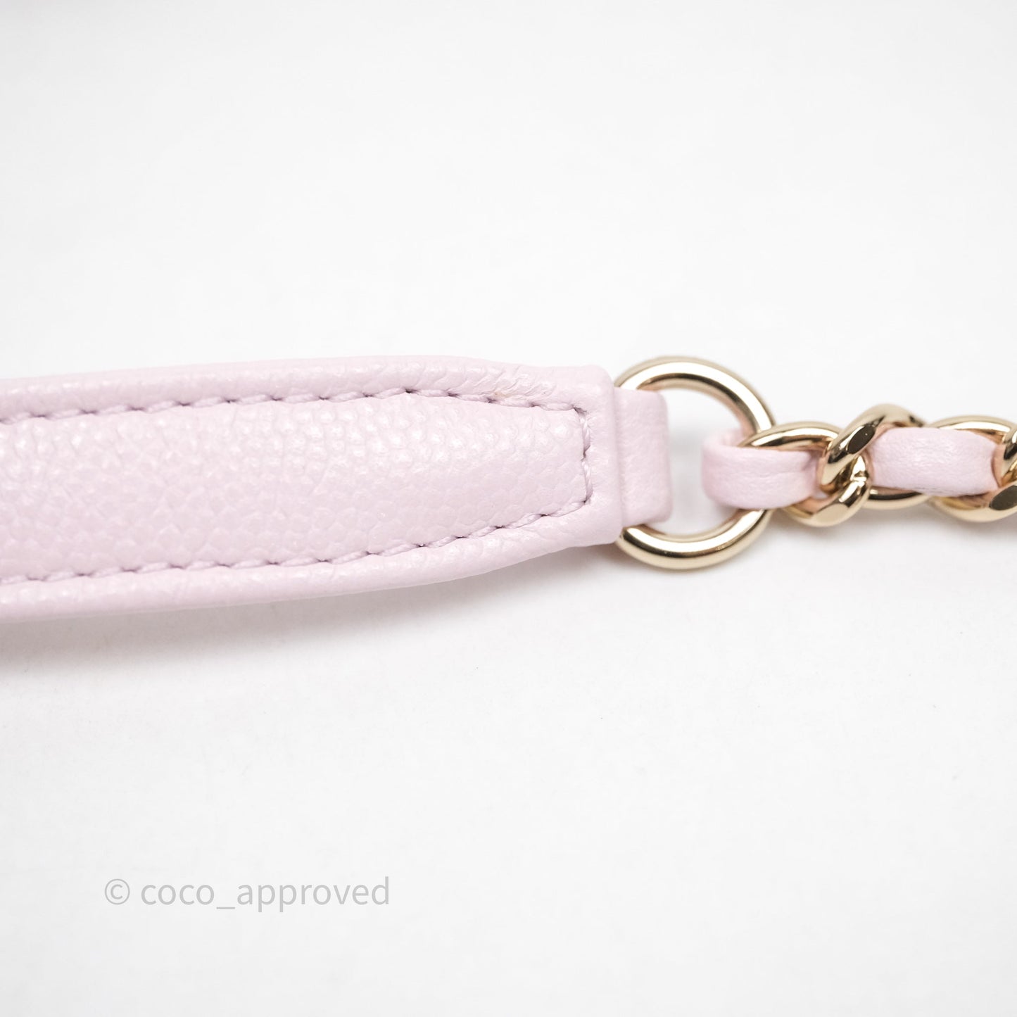 Chanel Mini Coco Handle Light Pink Caviar Gold Hardware