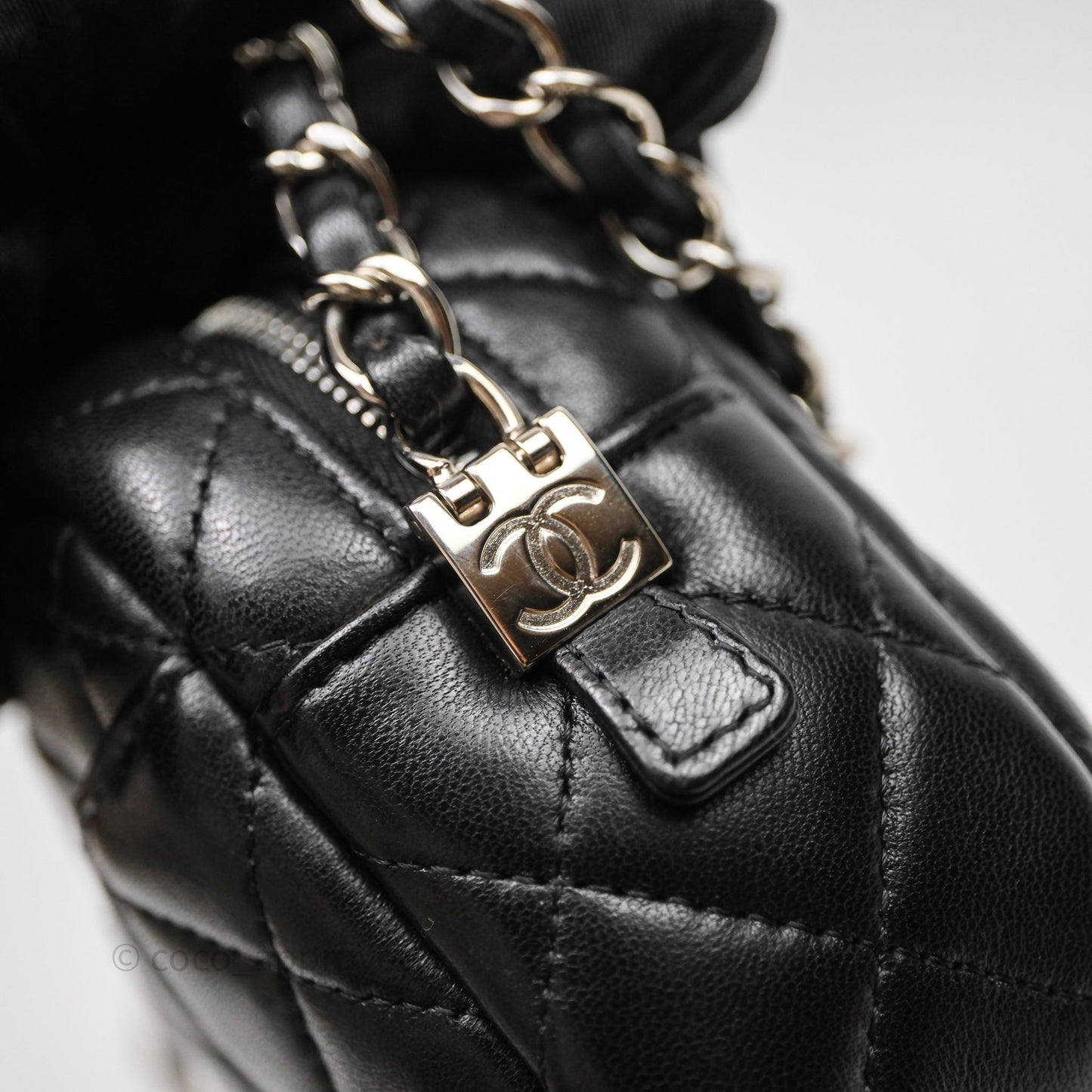 Chanel Camera Case Bag Lambskin Silver Hardware