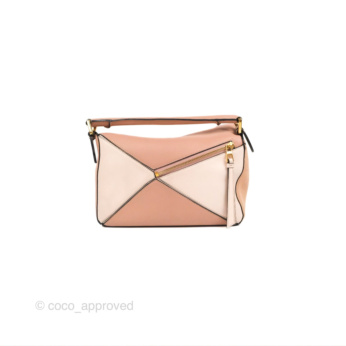 Loewe Small Puzzle Bag Blush Suede Calfskin
