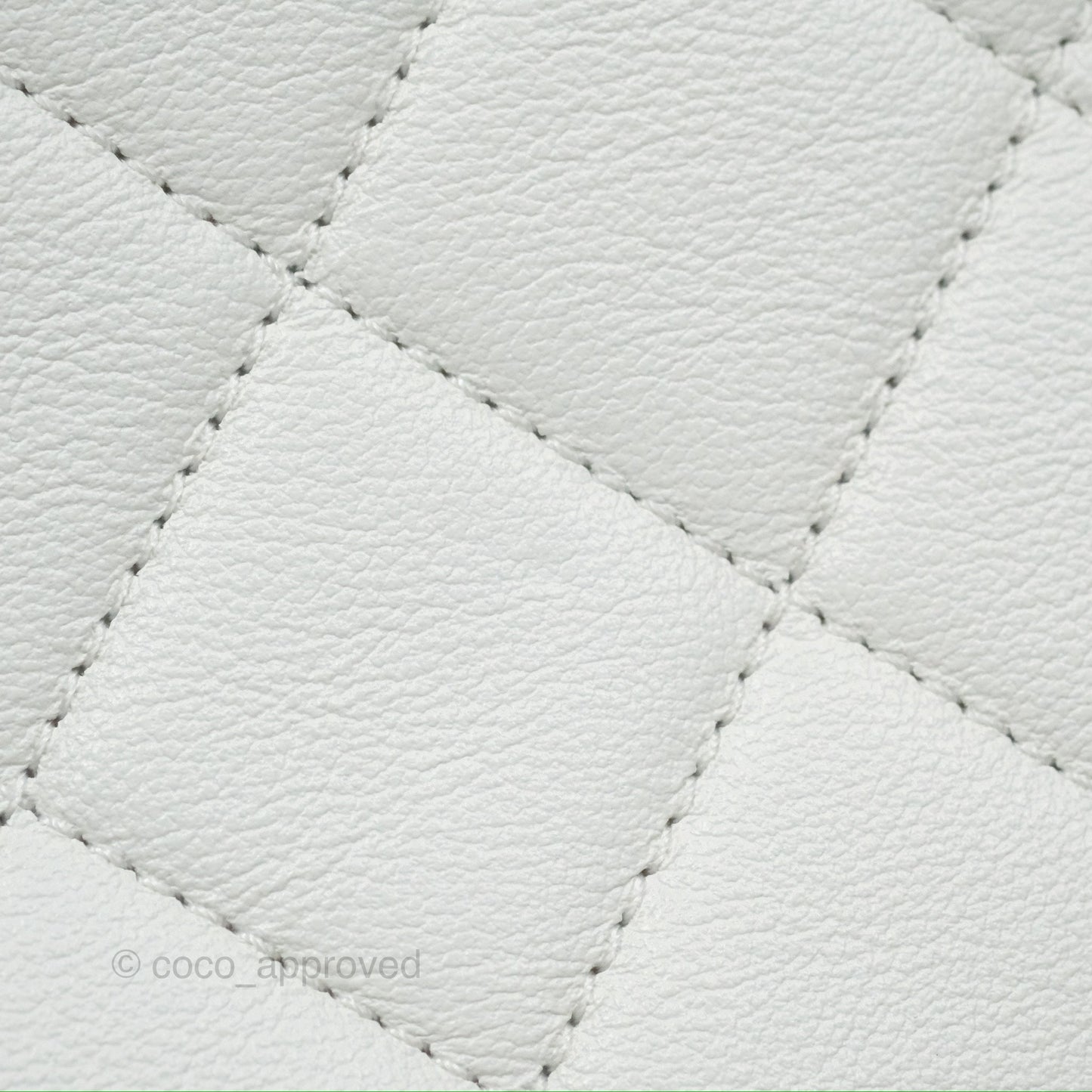 Chanel Adjustable Flap Bag White Calfskin Aged Gold Hardware