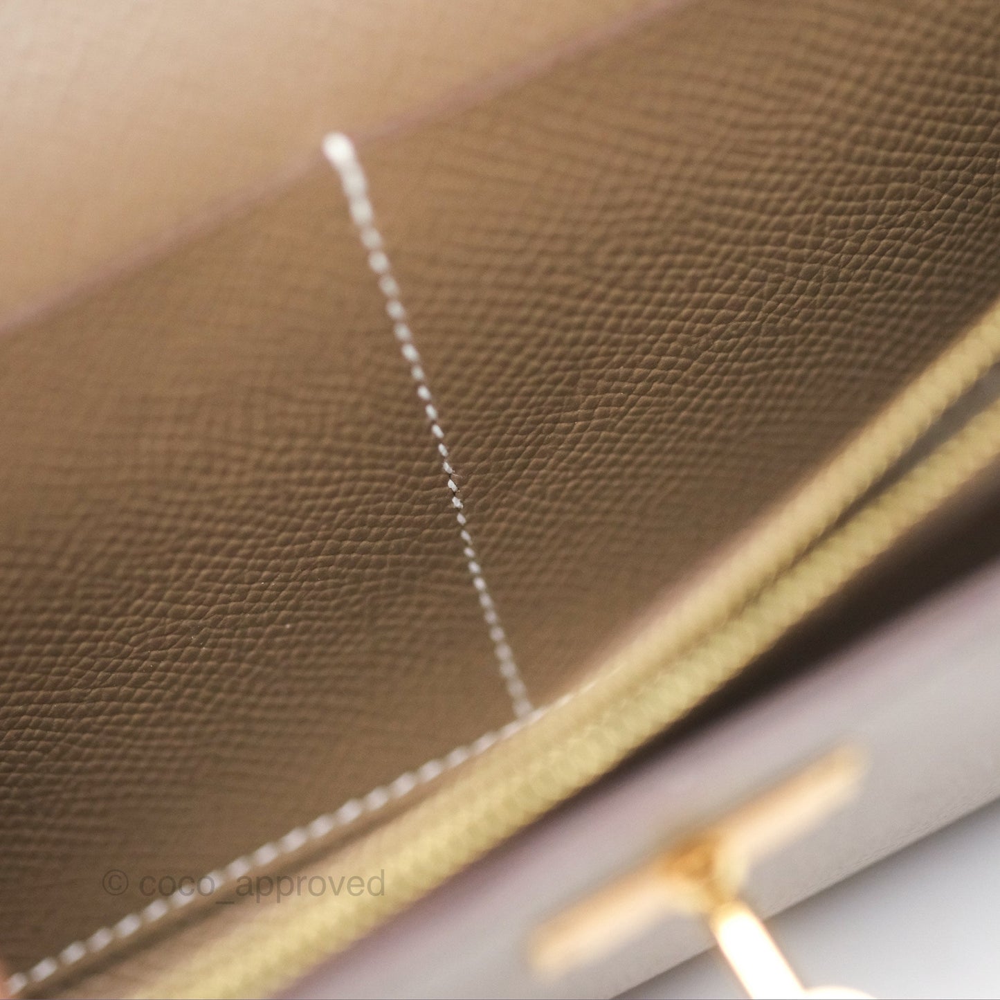 Hermès Kelly To Go Wallet Etoupe 18 Epsom Gold Hardware
