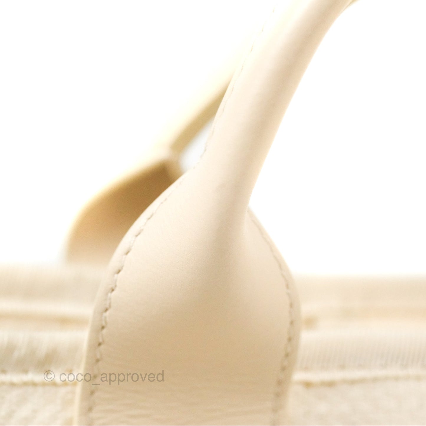 Chanel New Small Deauville Cream Ivory Canvas