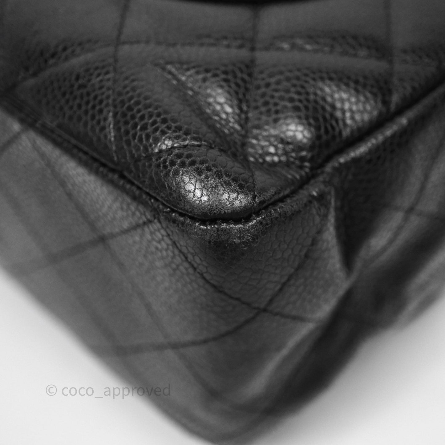 Chanel Jumbo Single Flap Black Caviar Gold Hardware⁣⁣