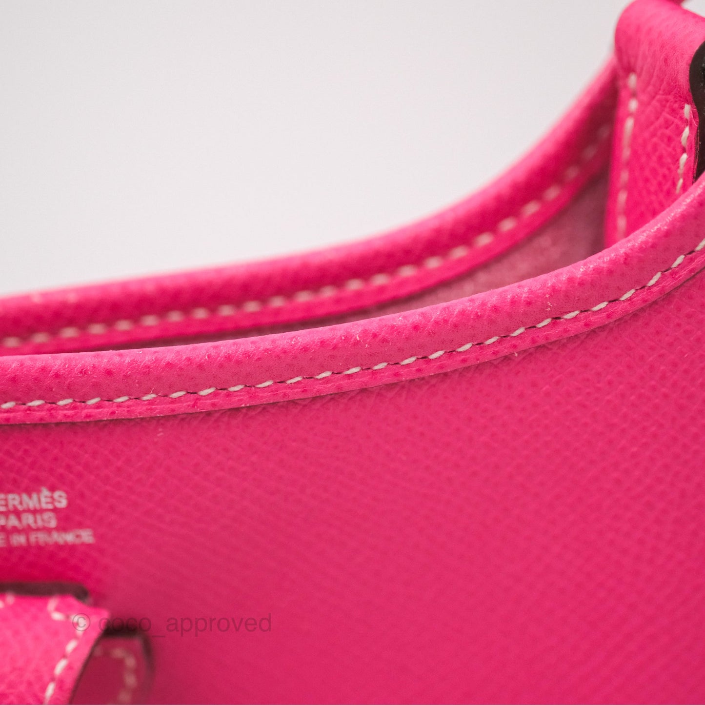 Hermès Mini Evelyne 16 Hot Pink Epsom Palladium Hardware