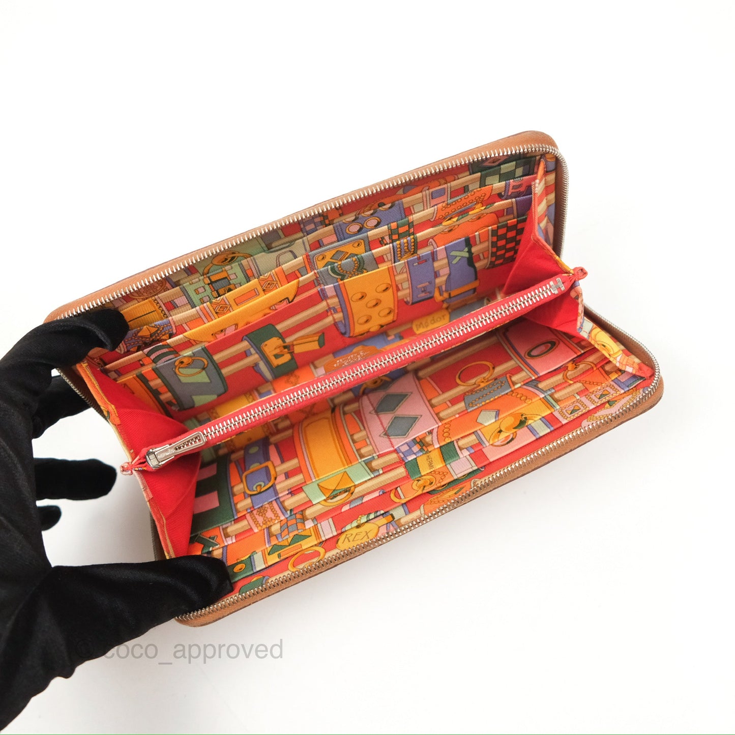 Hermès Silk In Classique Long Wallet Gold Epsom