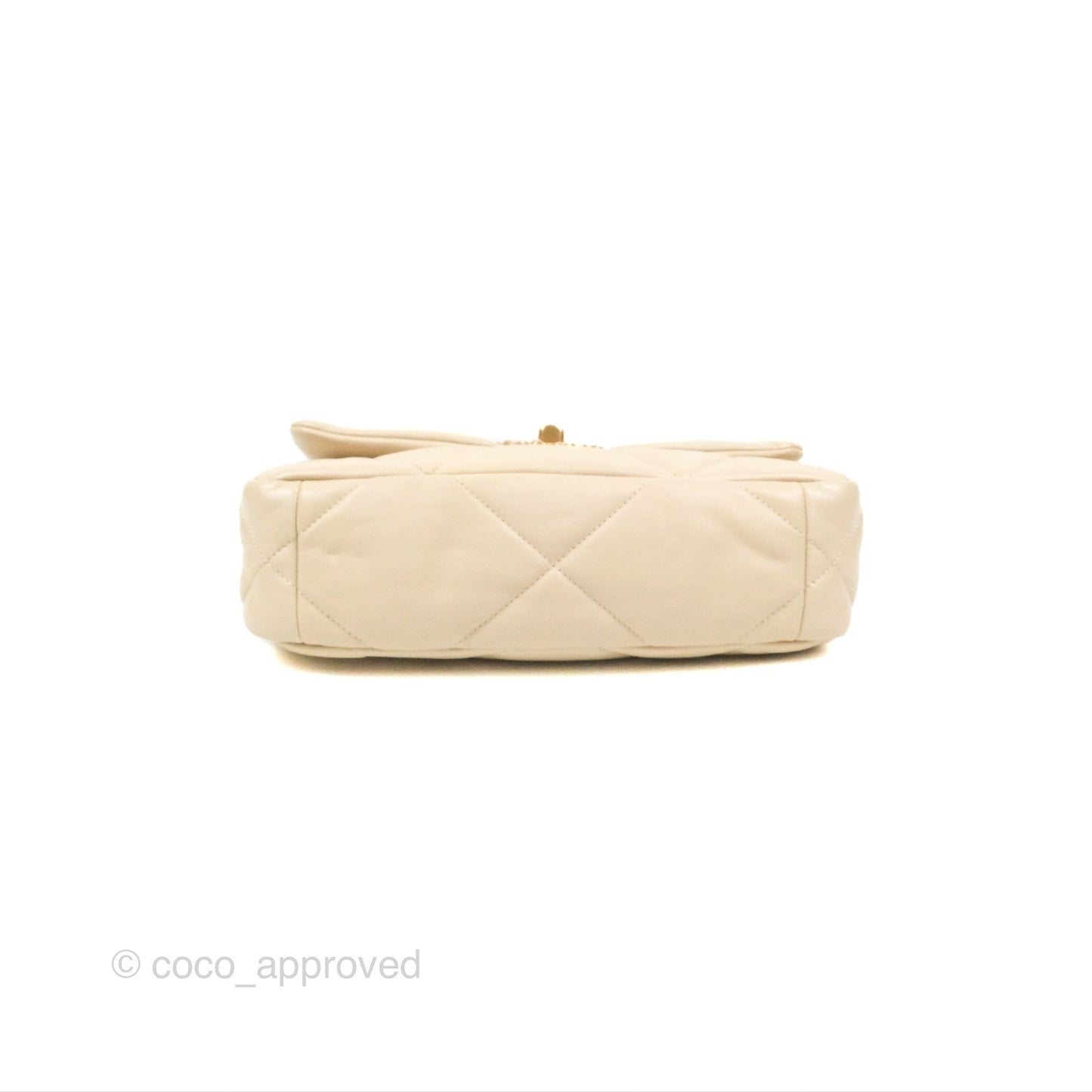 Chanel 19 Small Ivory Beige Mixed Hardware