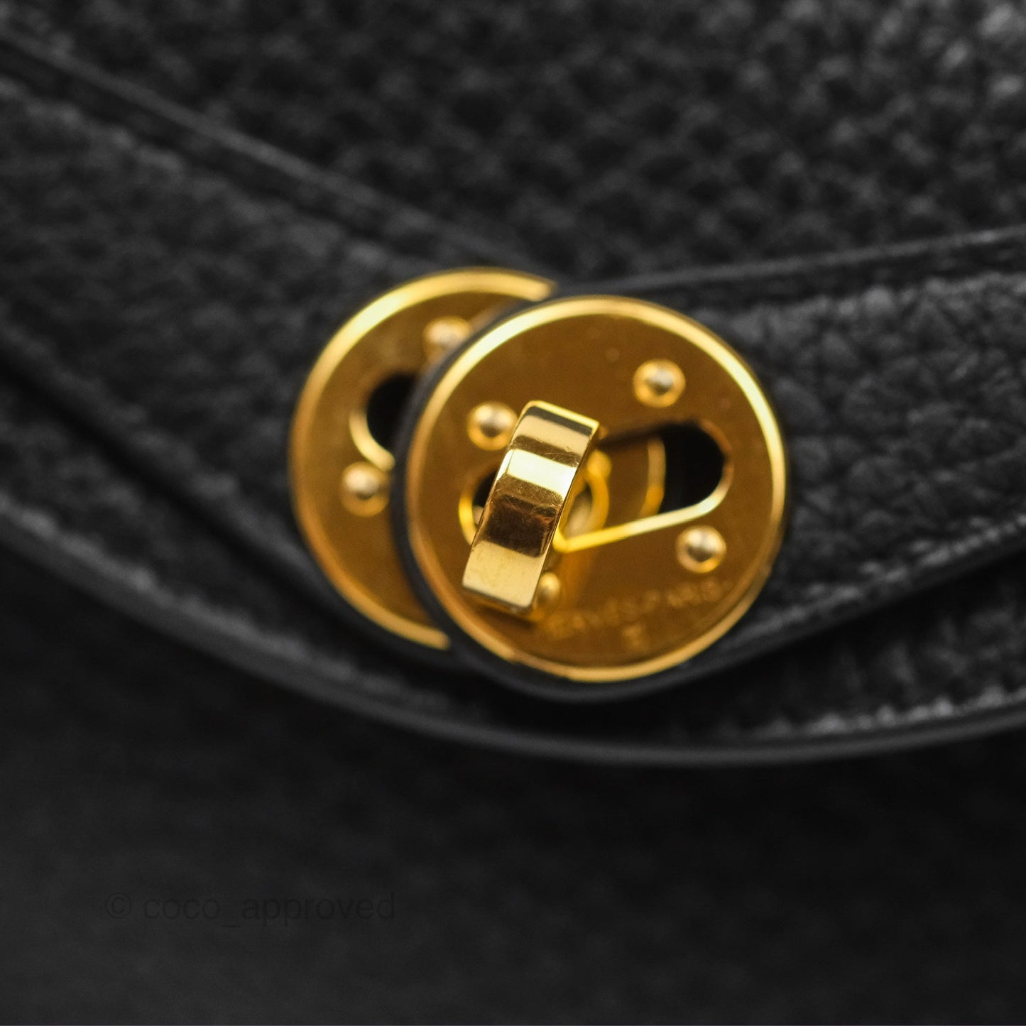 Hermès Mini Lindy 20 Noir 89 Clemence Gold Hardware