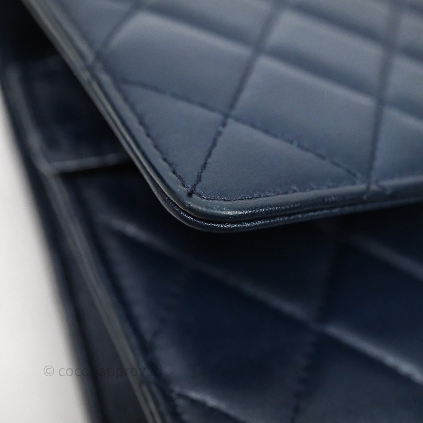 Chanel Trendy CC WOC Wallet On Chain Navy Lambskin Gold Hardware