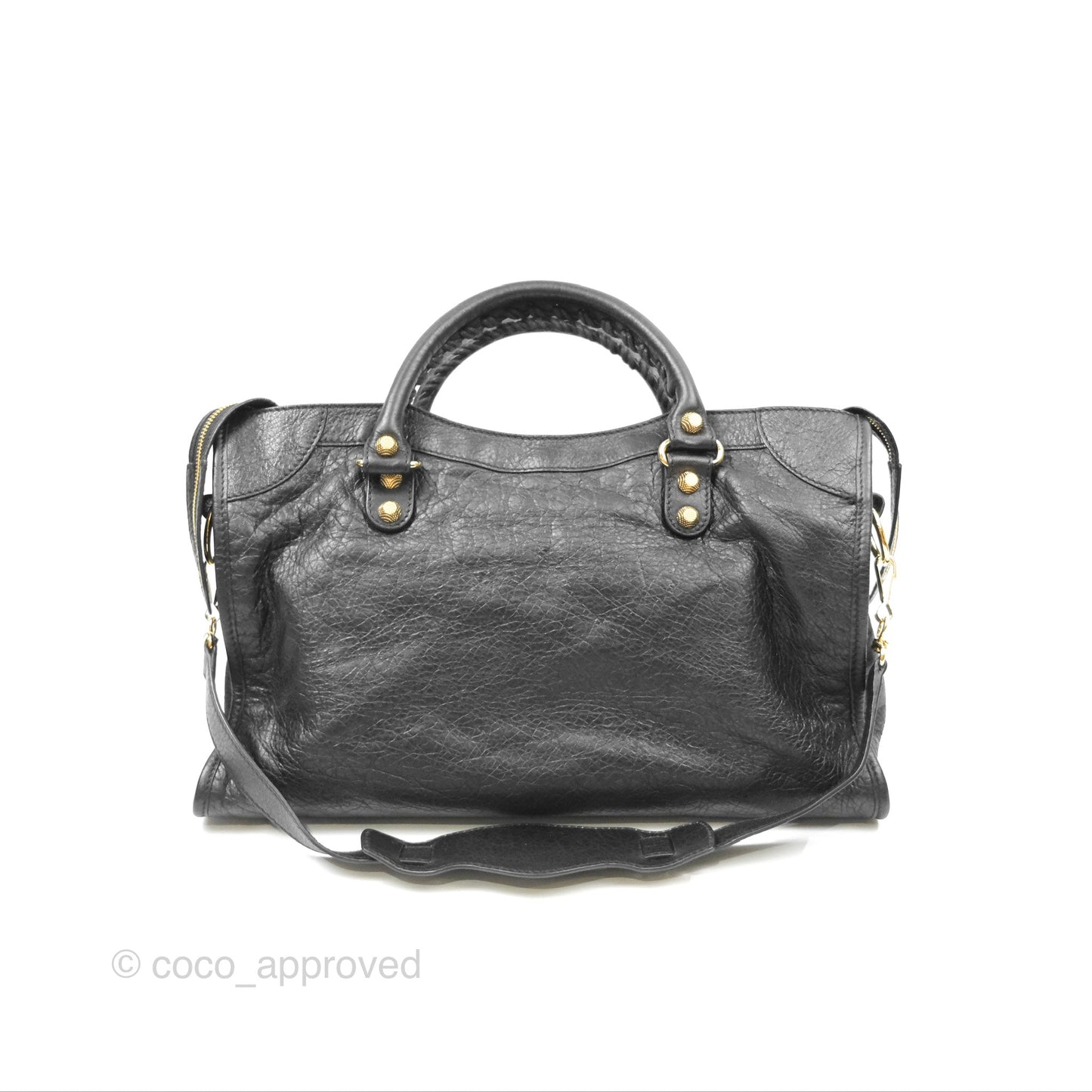 Balenciaga Classic City Bag Black Calfskin Gold Hardware