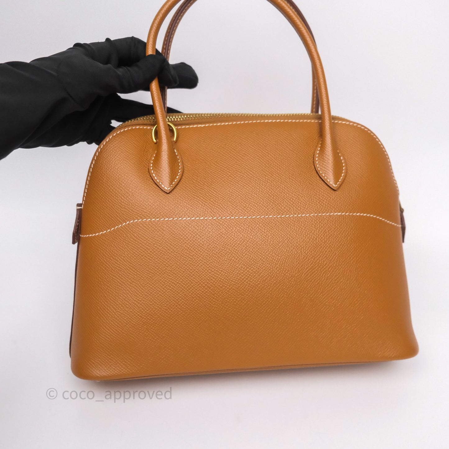 Hermès Bolide 27 Gold Epsom Gold Hardware