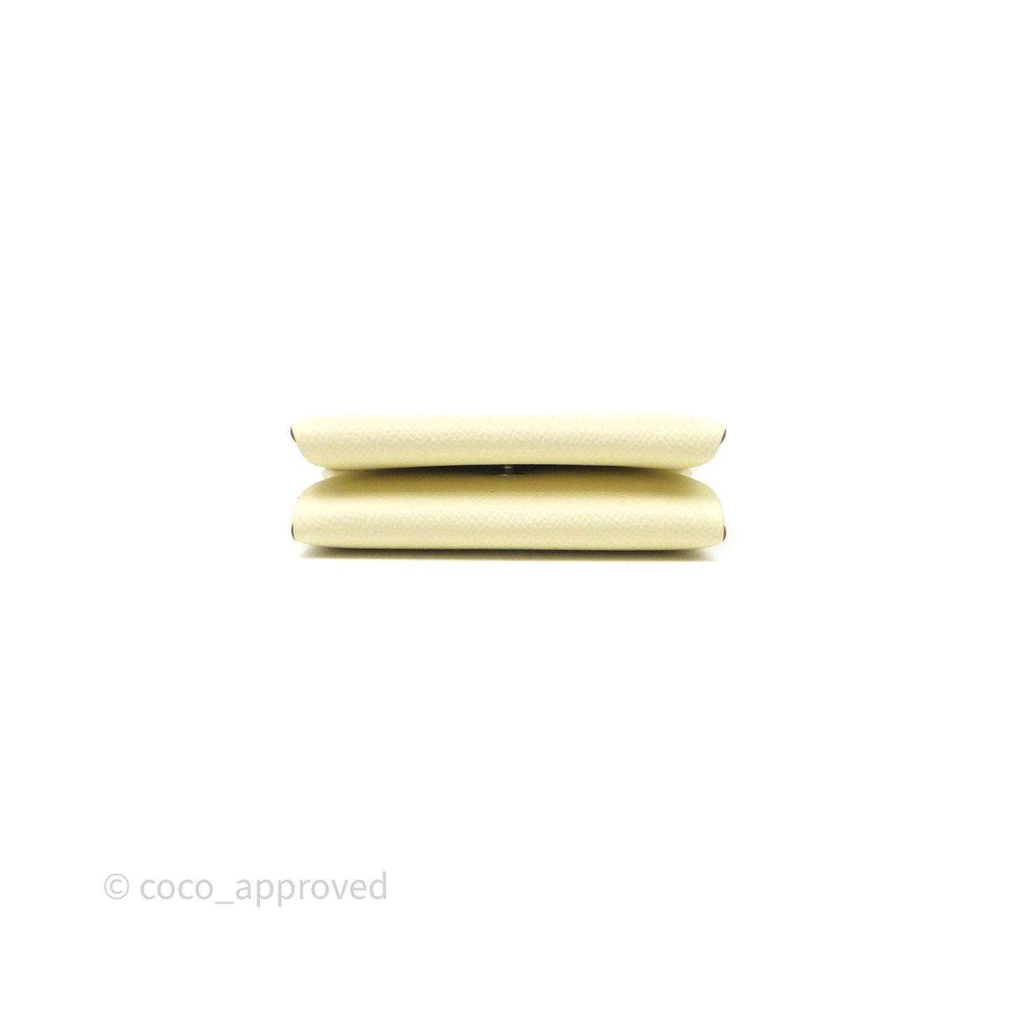 Hermès Calvi Card Holder Jaune Milton I8 Epsom
