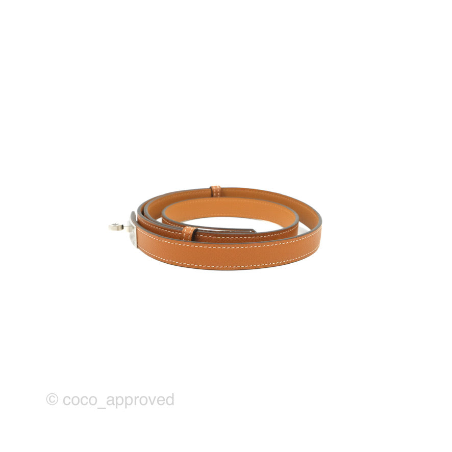 Hermès Kelly Buckle Belt Gold Epsom Palladium Hardware
