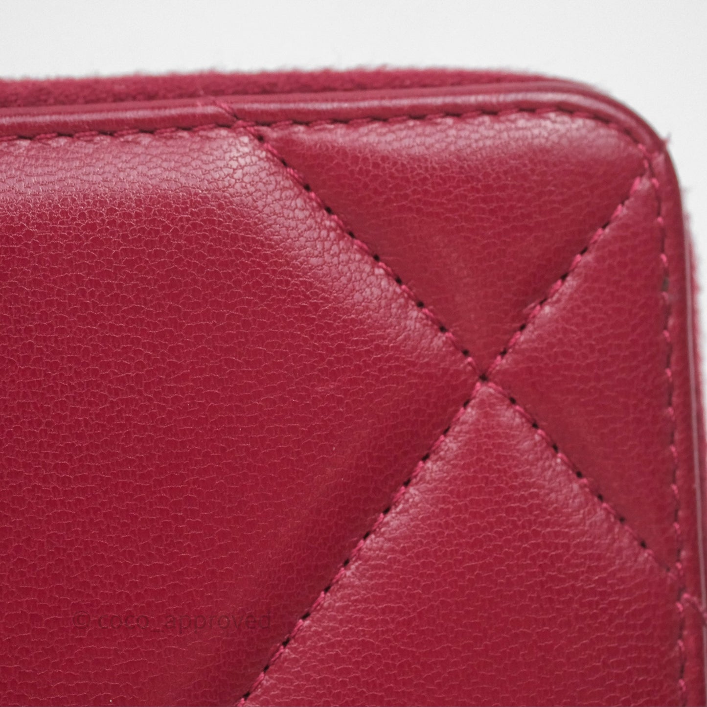 Chanel 19 Zip Card Holder Pink Lambskin Gold Hardware