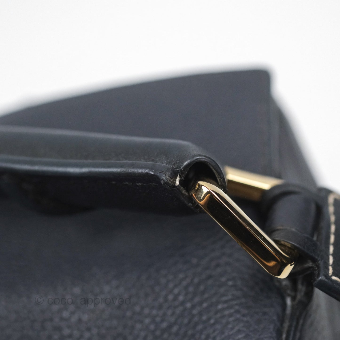 Loewe Medium Puzzle Bag Navy Calfskin Gold Hardware